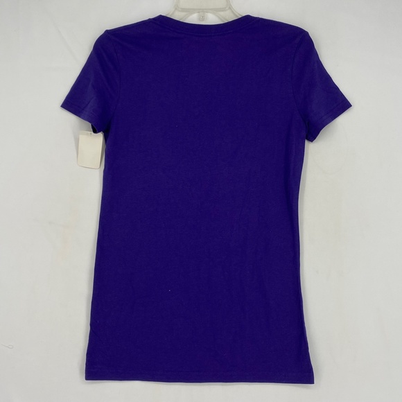 League Collegiate Juniors Large T-Shirt Deep Purple Marietta College Short Slv - Picture 5 of 7